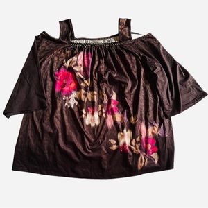 Floral Brown Women's Top